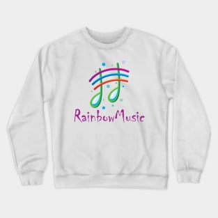 Rainbow Music Note Rainy Season Crewneck Sweatshirt